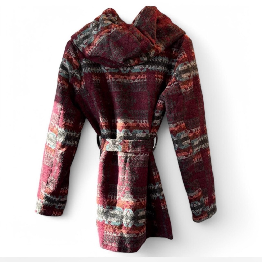 Mossimo Hooded Aztec Pattern Coat - image 3